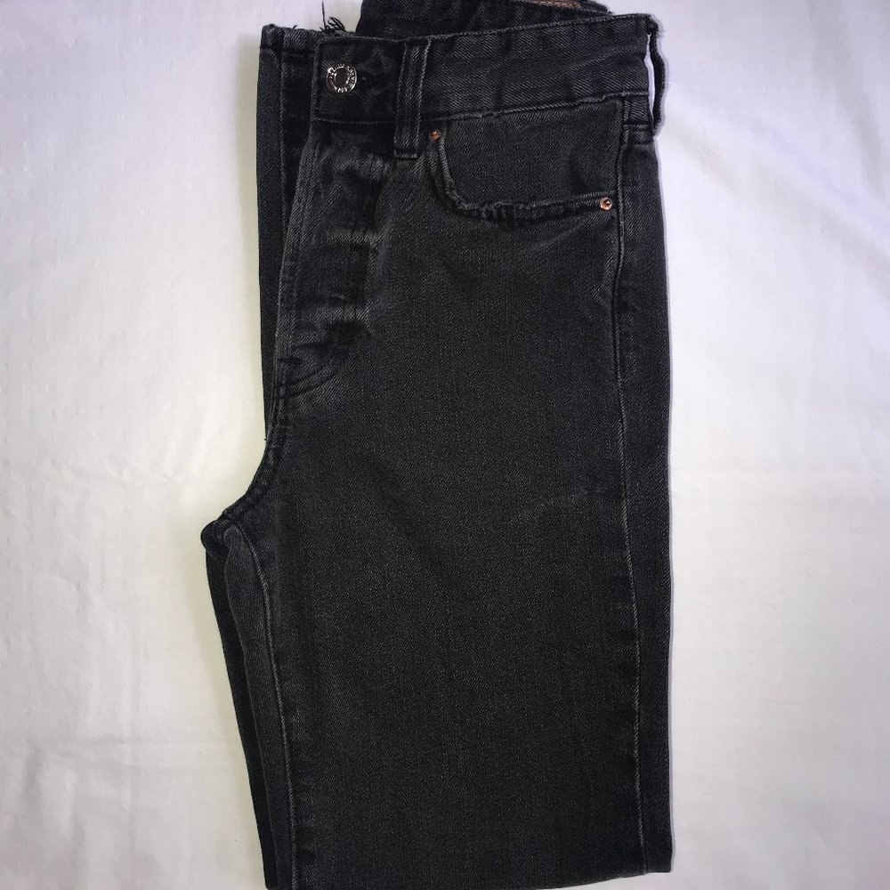 Black High Waist Mom Jean